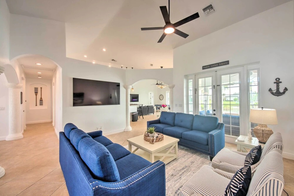 On Canal: Luxe Cape Coral Oasis w/ Pool & Lanai!