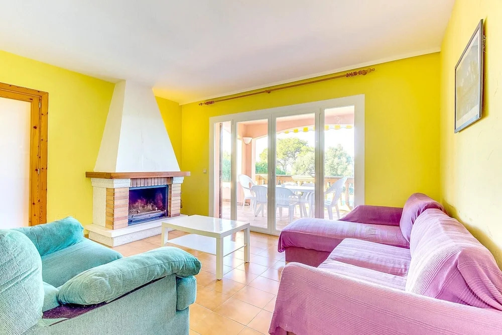 Villa With 3 Bedrooms in Llucmajor, With Wonderful sea View, Private Pool, Enclosed Garden Near the Beach