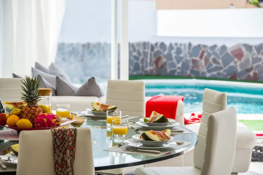 LUXURY WHITE VILLA with sea view, heated pool