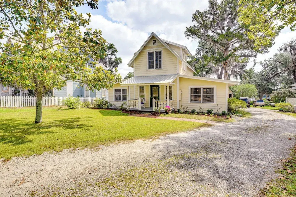 1 Block to Crescent Lake: Charming Home w/ Porch!