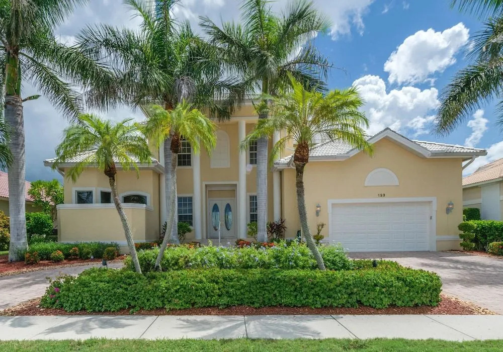 Waterfront home with pool, spa and 2nd floor balcony
