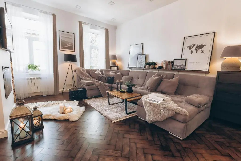 Scandinavian style of Lux Apartments in Lviv