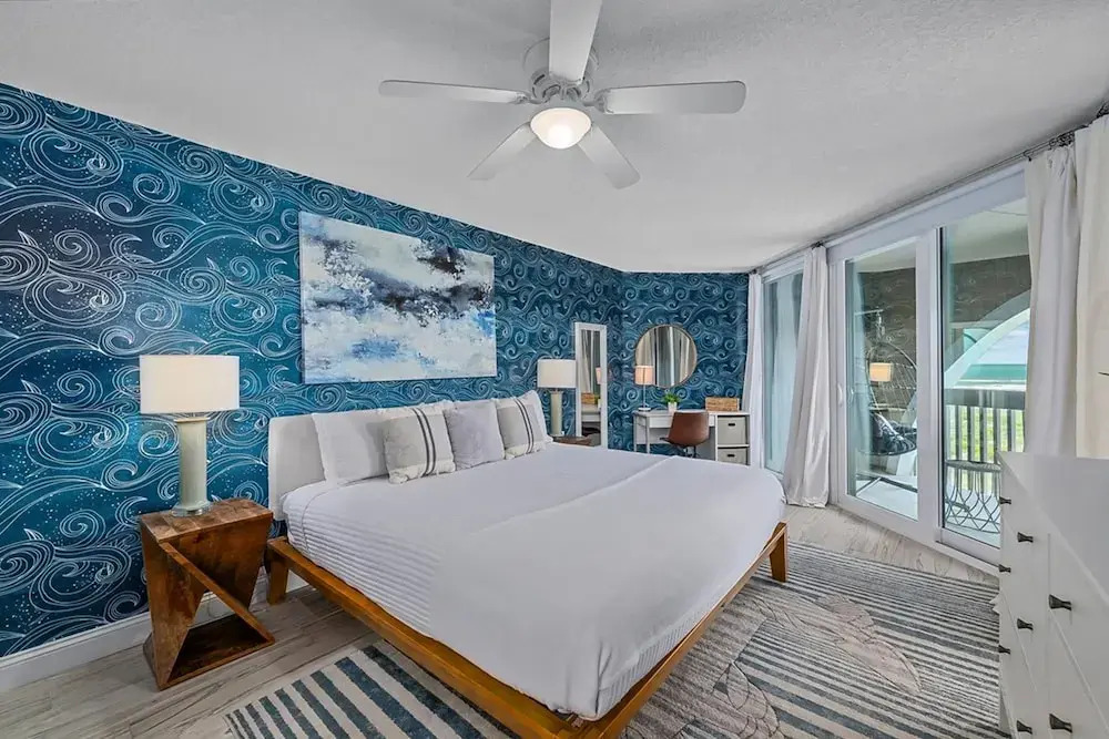 Lovely Ocean-view Condo With Pools, hot Tubs, Private W/d, & Central AC