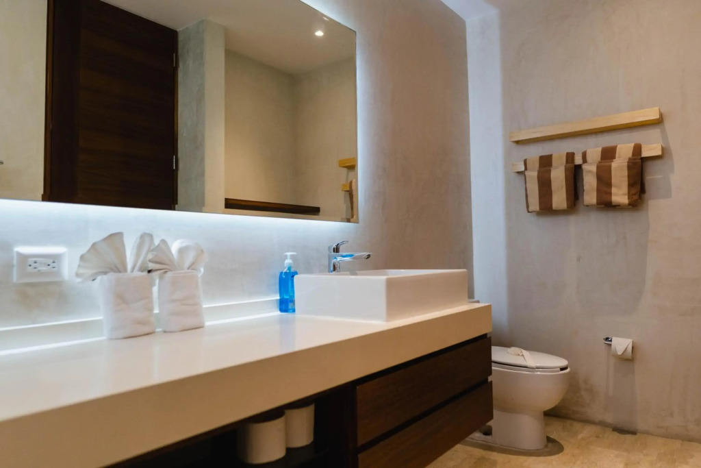 Modern studio spa & gym at Central Park Tulum