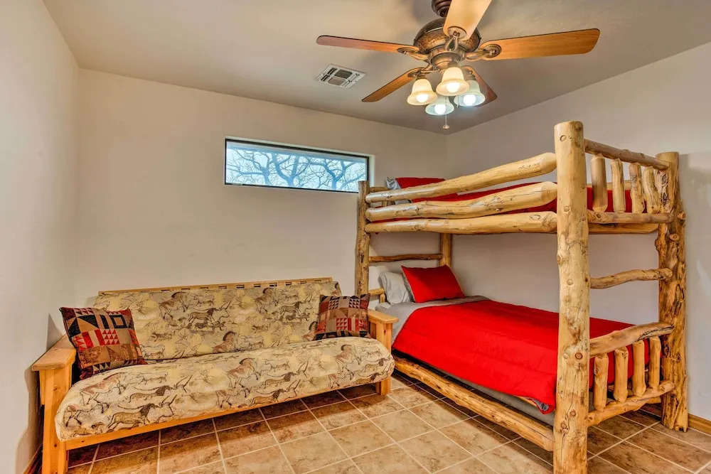 Medicine Park Cabin Rental w/ Mountain View