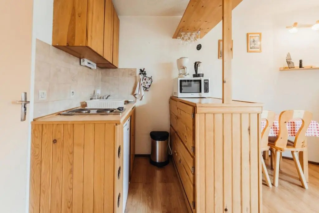 Furnished studio at the foot of the slopes with a balcony & mountains view