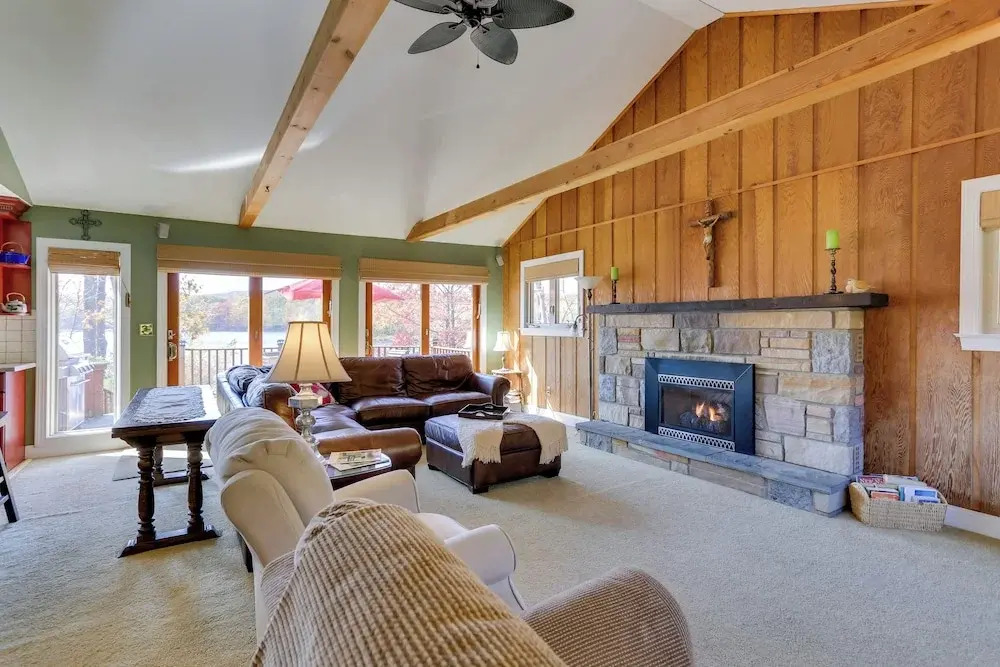 Ski, Swim & Relax: Waterfront Haven on Pines Lake!
