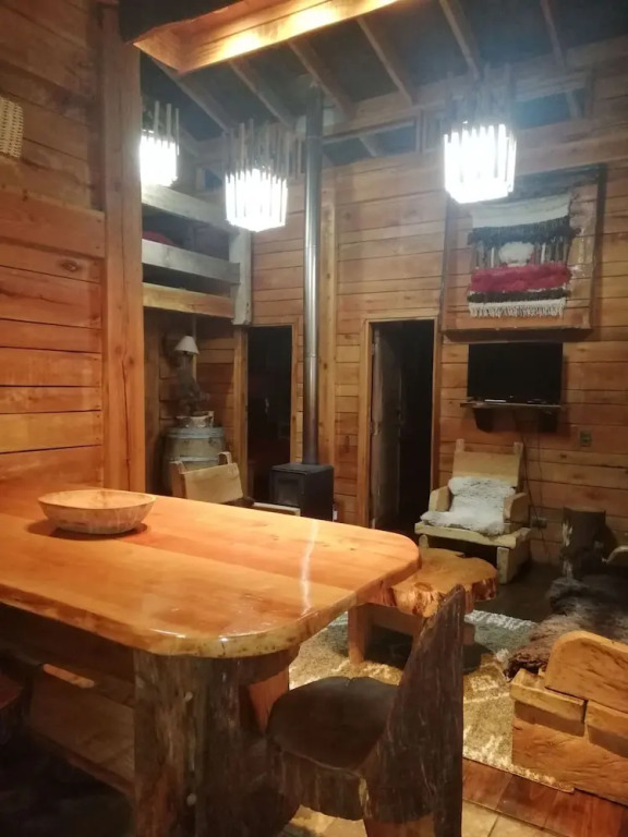 Wonderful Rustic Cabin 2, With Native Logs, on the Banks of the Trancura River