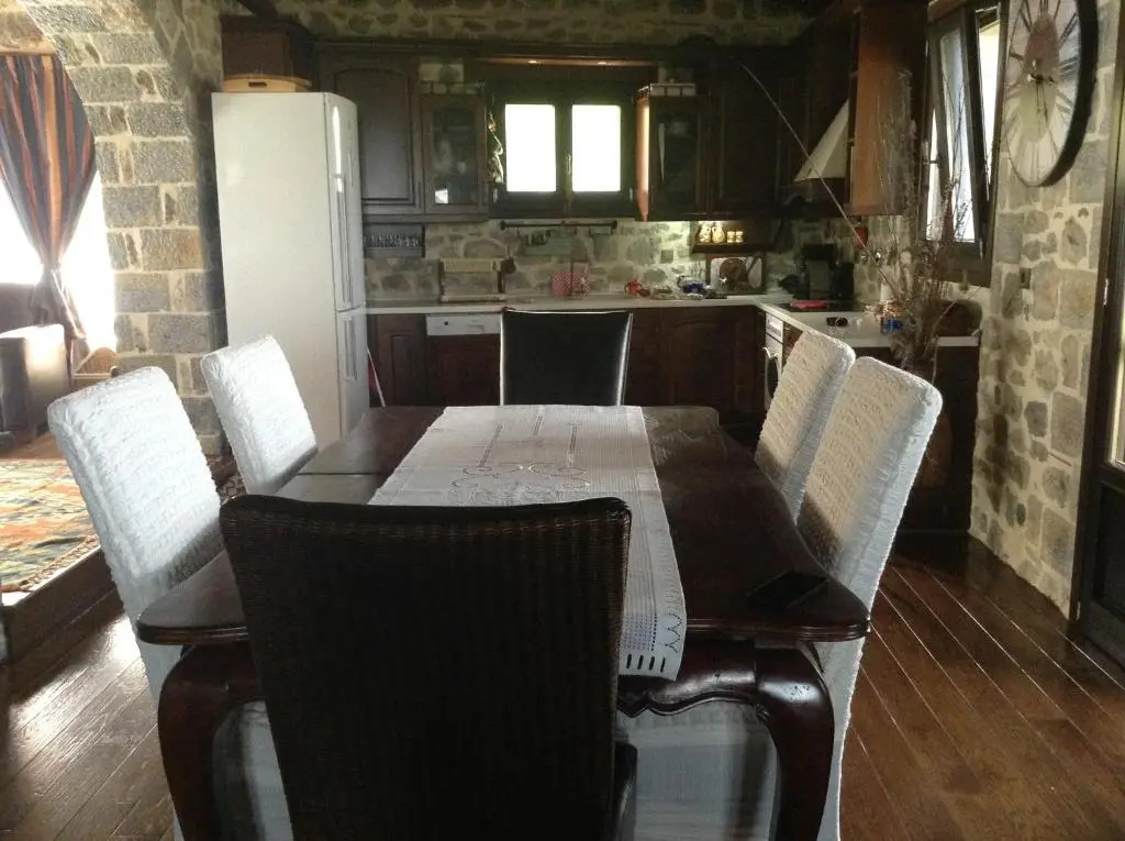Vargiani Stone Retreat with Fireplace & View