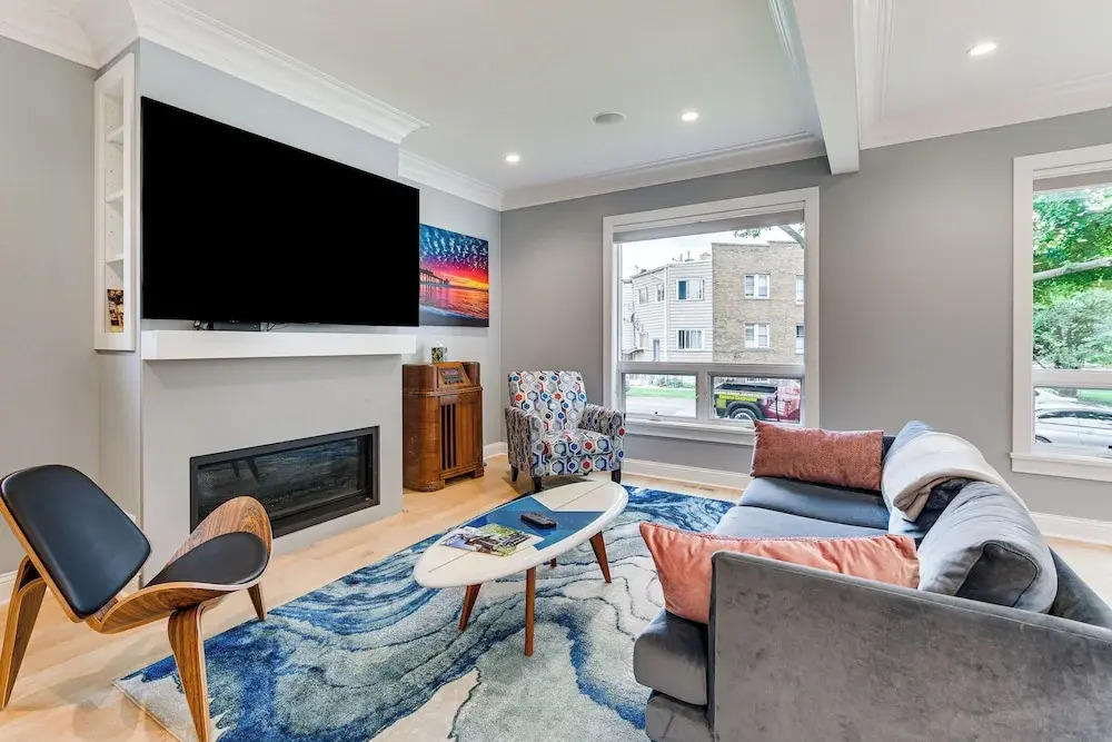 Game Room, Deck & Yard: Chicago Home