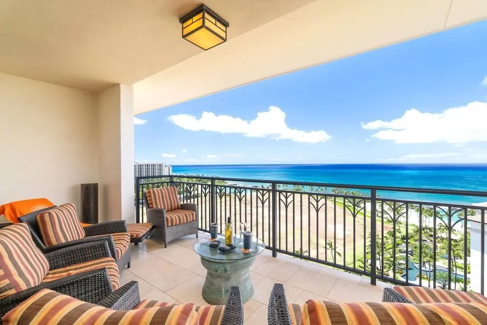 Beach Villas at Ko Olina Ocean View 2 BR Sleeps 6 Villas Great for Families Complimentary Car with 6 Nights BVK-O-1604 by KBM