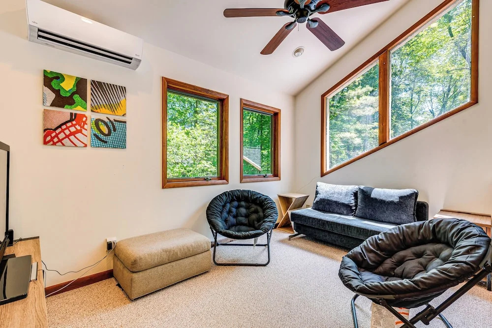 Creek Access & Deck: Family Pocono Pines Cottage