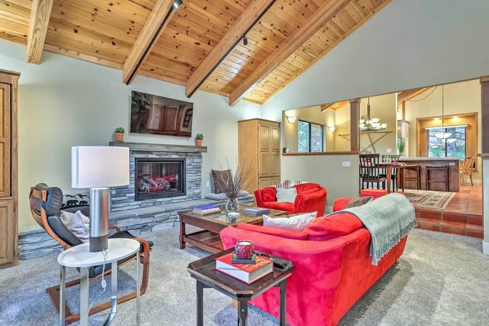 Deck & Views: Pet-friendly Starry Pines Cabin