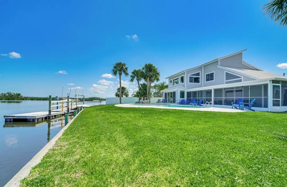 Boat Dock & Pool: Bayfront Crystal River Home