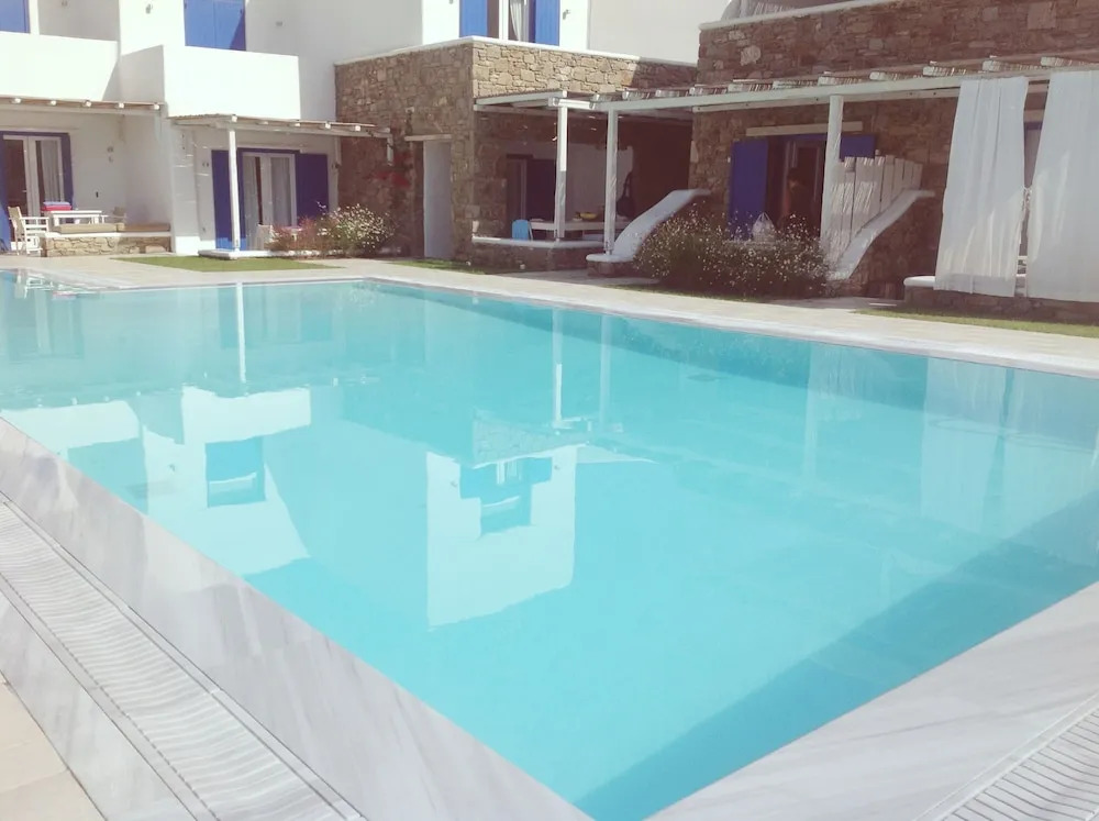 Blue, White and Grey Suites