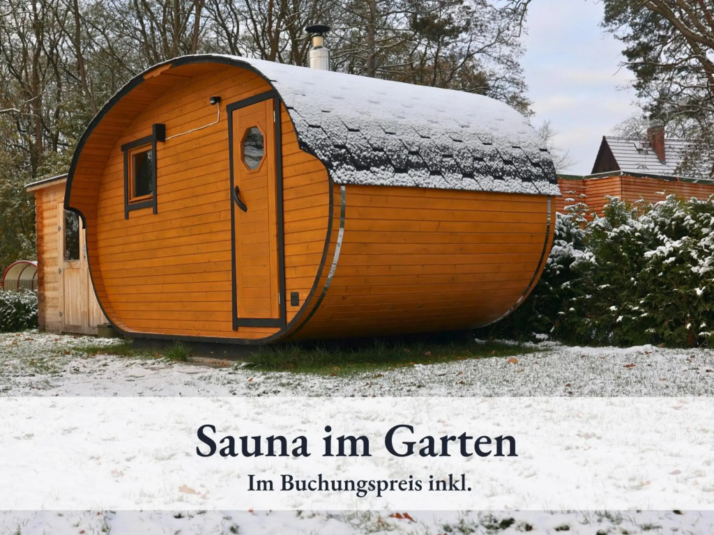 Ferienwohnung River mit Badefass I Kamin I Sauna im Garten I max 5 Personen