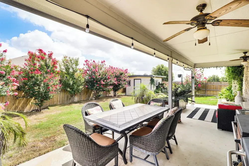 Covered Patio + Yard: Spacious Leander Home!
