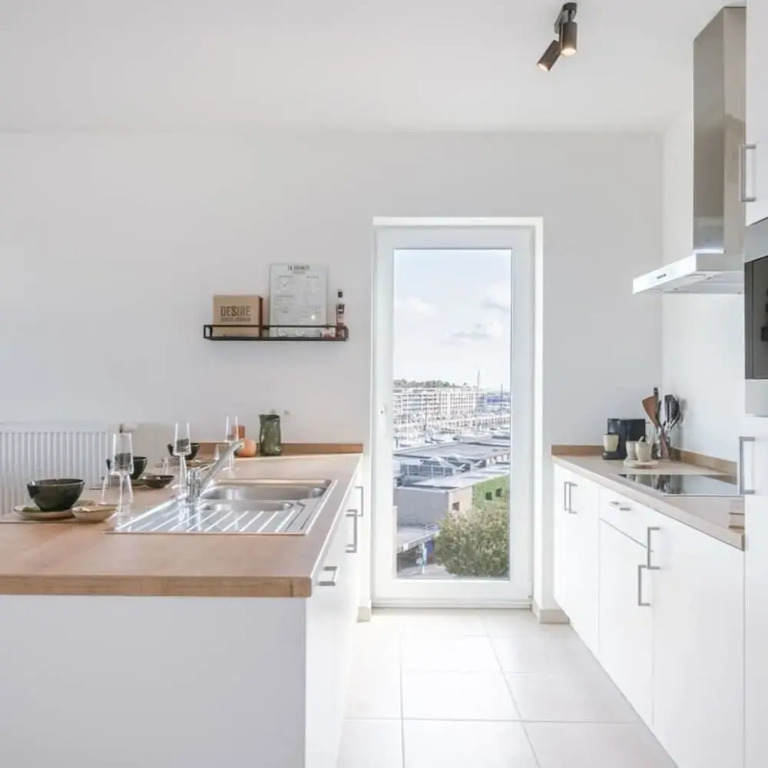 Apartment With View of the Port of Zeebrugge