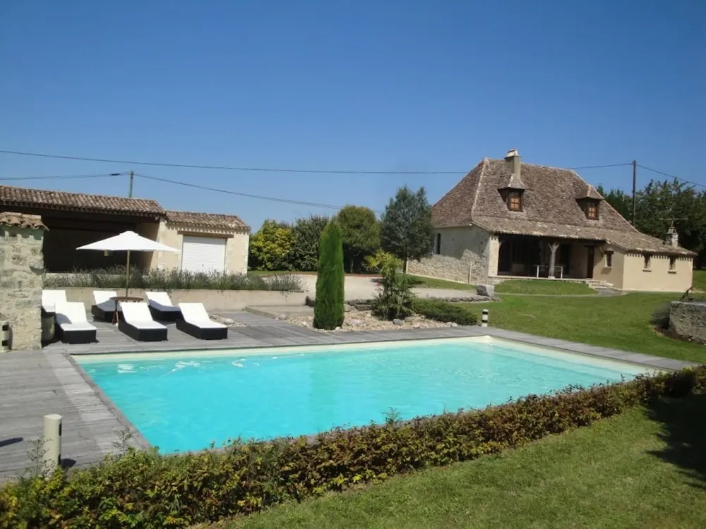 Villa With 3 Bedrooms in Beaumontois en Perigord, With Private Pool, Enclosed Garden and Wifi