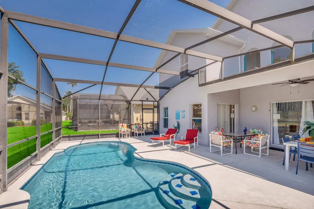 Spacious Pool Area and Game Room, Quiet Location Close to Disney #6lb73