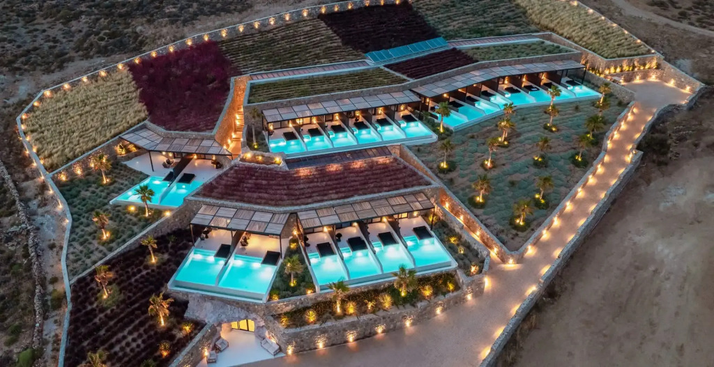 Отель Ftelia Black Villas