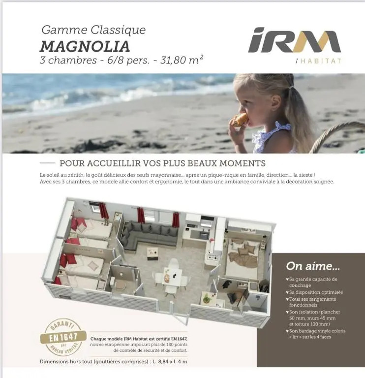 BUNGALOW LUXE 6 personnes