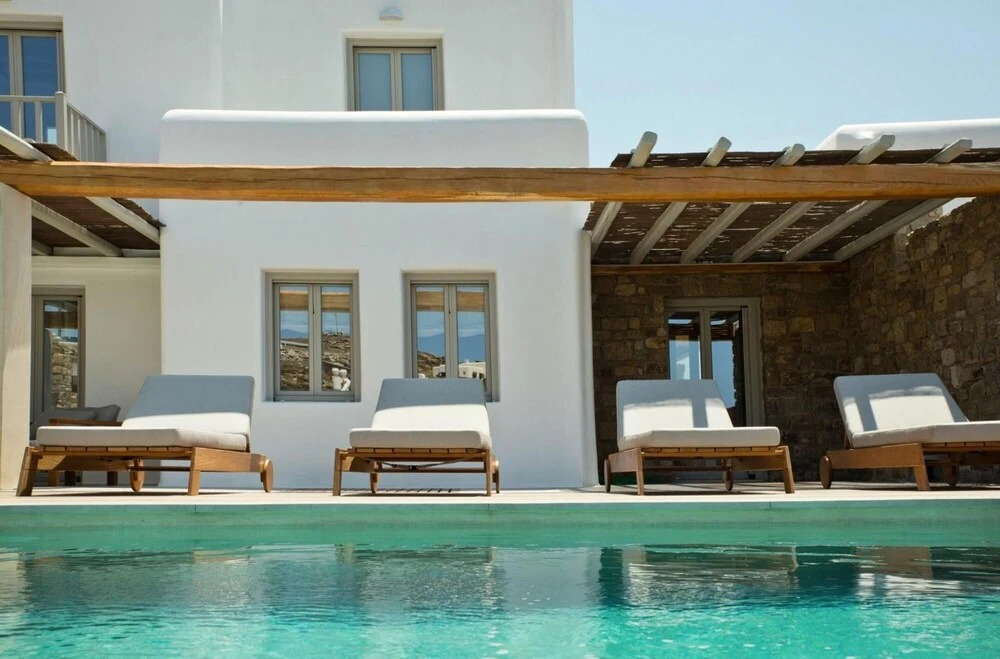 Luxury Key Mykonos 5 Bed Villa White Satin Agia Sofia