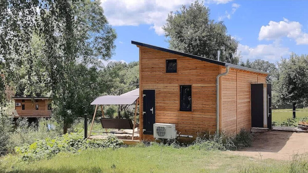 Tiny House an Zwei Naturteichen - Ruhe, Kamin & Terrasse Nahe Dresden - Best Price!