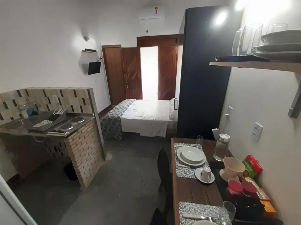 Kitchenette Moderninha e Estilosa c Varanda 4B