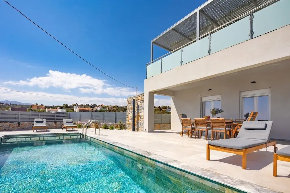 Giannas Panoramic Seaview Twin Villas with pool 1