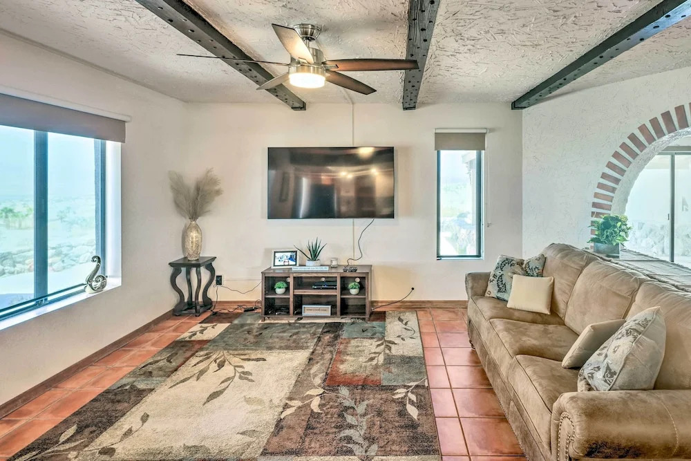 Patio & Panoramic Views: Hillside Lake Havasu Home