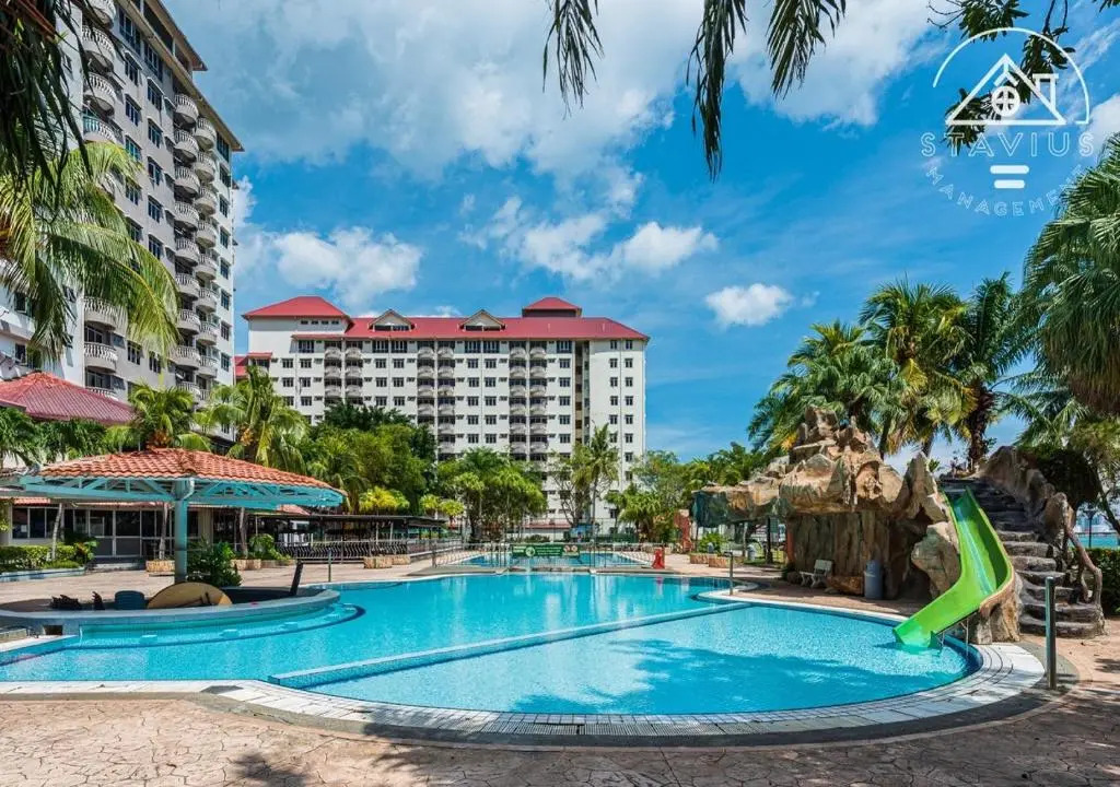 Port Dickson 6pax 2BR Glory Beach Resort Seaview