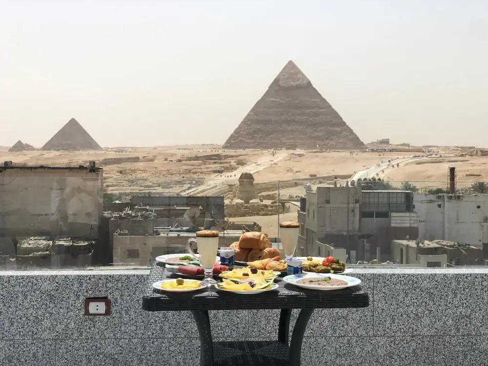 Middle East Pyramids View