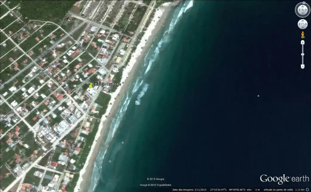 Praia de Mariscal a 50 metros do mar