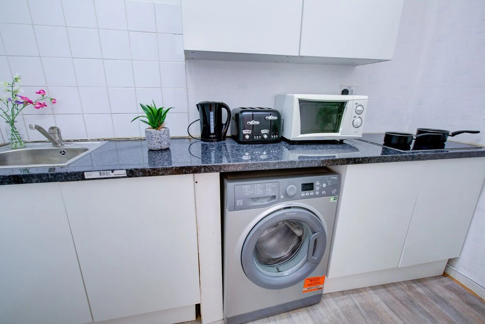 2-bedroom and Living Room Budget Apartment