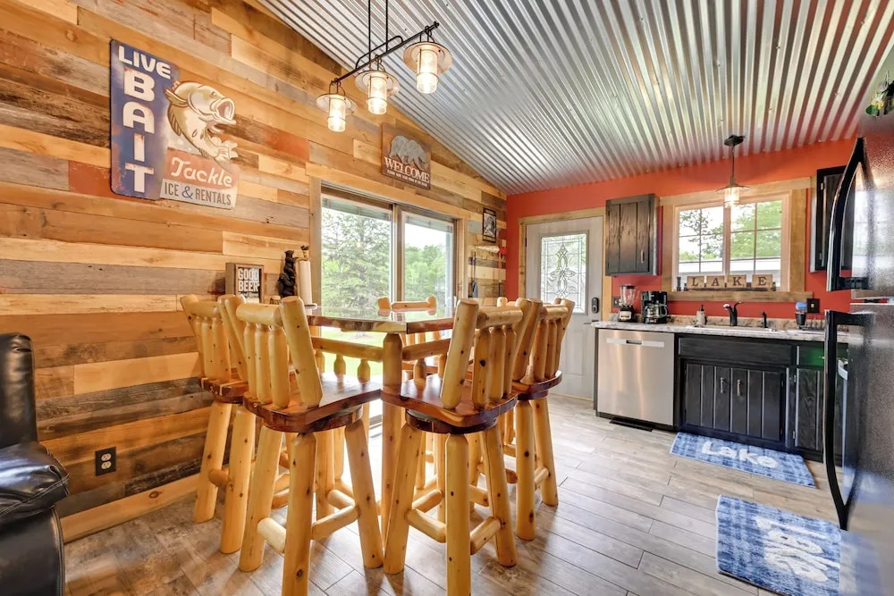 Lakeside Cabin w/ Fire Pit: Near Pine Point Park!