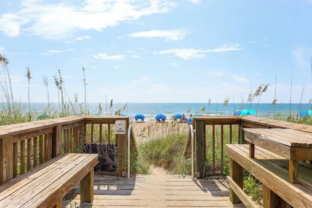 Carolina Beach Condo w/ Marina View, on Boardwalk