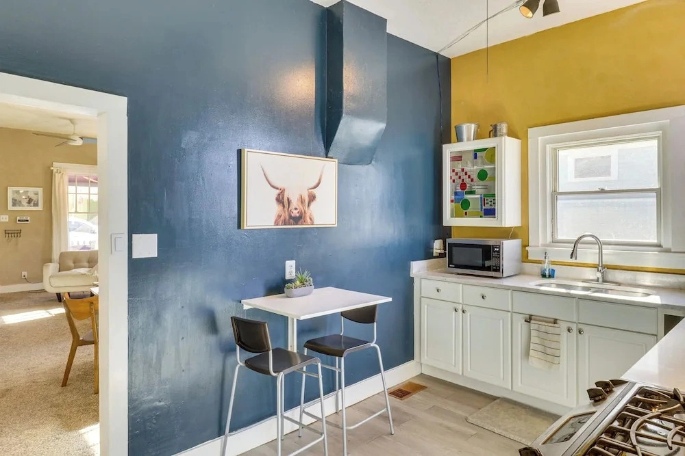 Deck & Home Office: Walkable Albuquerque Home