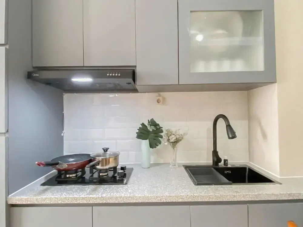 Soft Grey 1Br At Royal Sentul Park Apartment