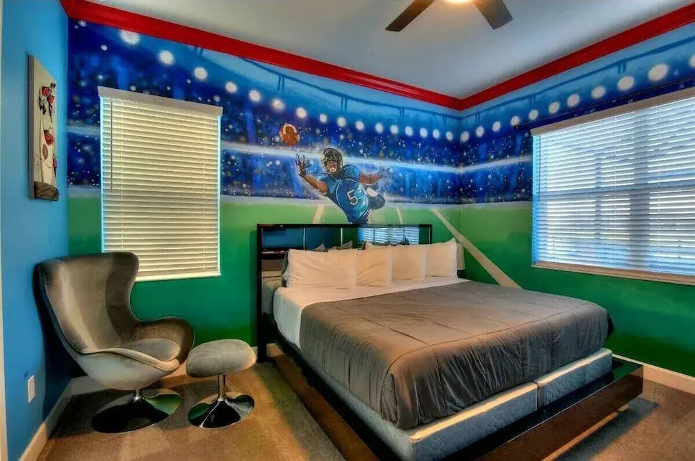 2421-14-rd- Sports Themed Home With Bowling Alley
