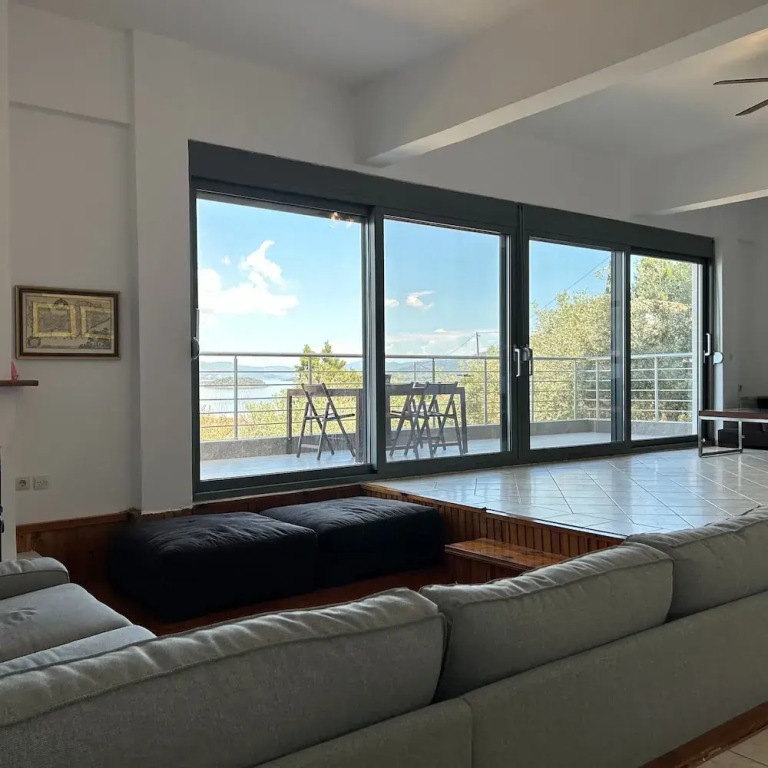 Villa Christina Asproneri With Panoramic Sea View