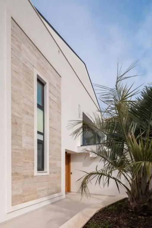 white residence with pool room