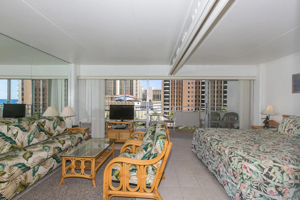 Spacious One Bedroom Harbor View Condos at Ilikai Marina With Private Balcony
