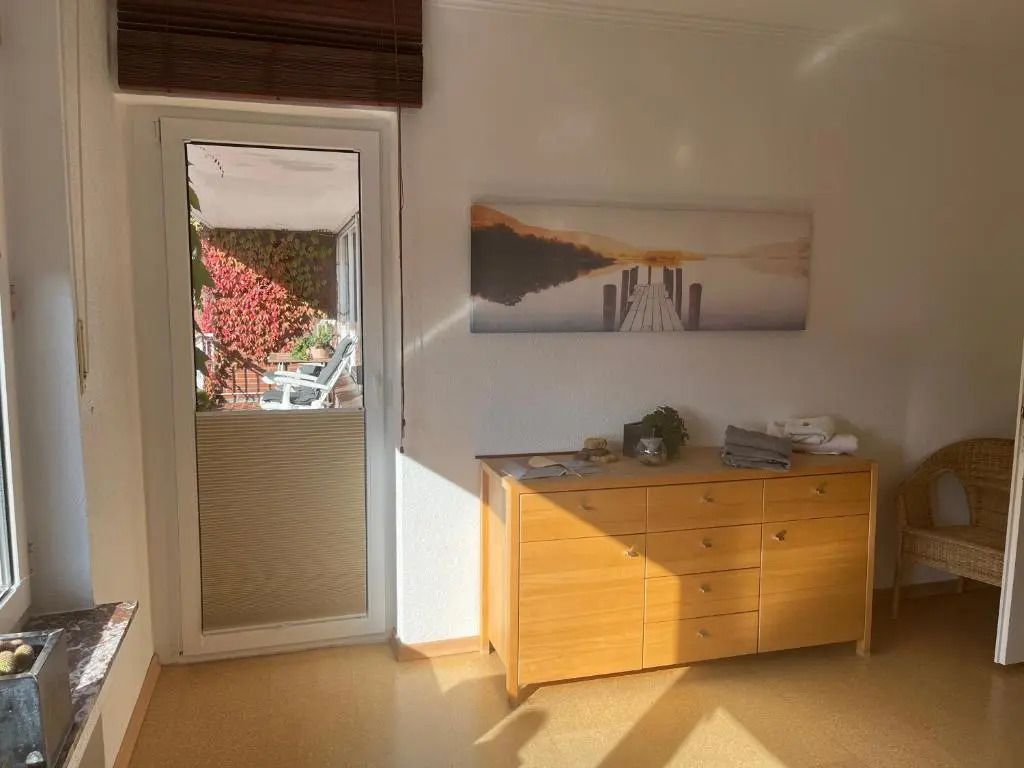 "An der alten Mühle 1" Große Fewo 110 qm, sehr zentral gelegen, zwei Schlafzimmer, Südbalkon, Gartenterrasse & Wallbox