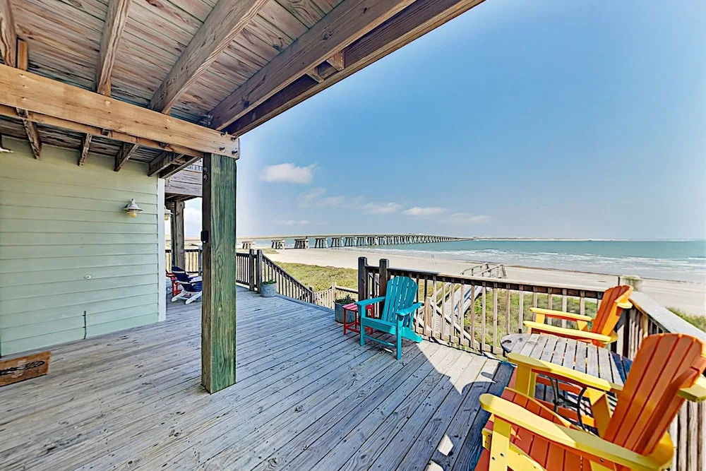 New Listing! Gulf-front W/ Private Boardwalk 3 Bedroom Home