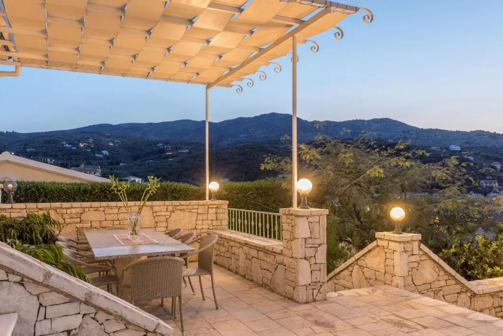 Kassiopi View Villas-Corfu-Villa Christos-4 bedrooms-big private pool-sea view-prime location