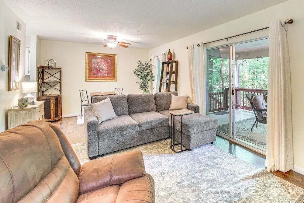 Walk to Lake Desoto: Home w/ Hot Tub Access!