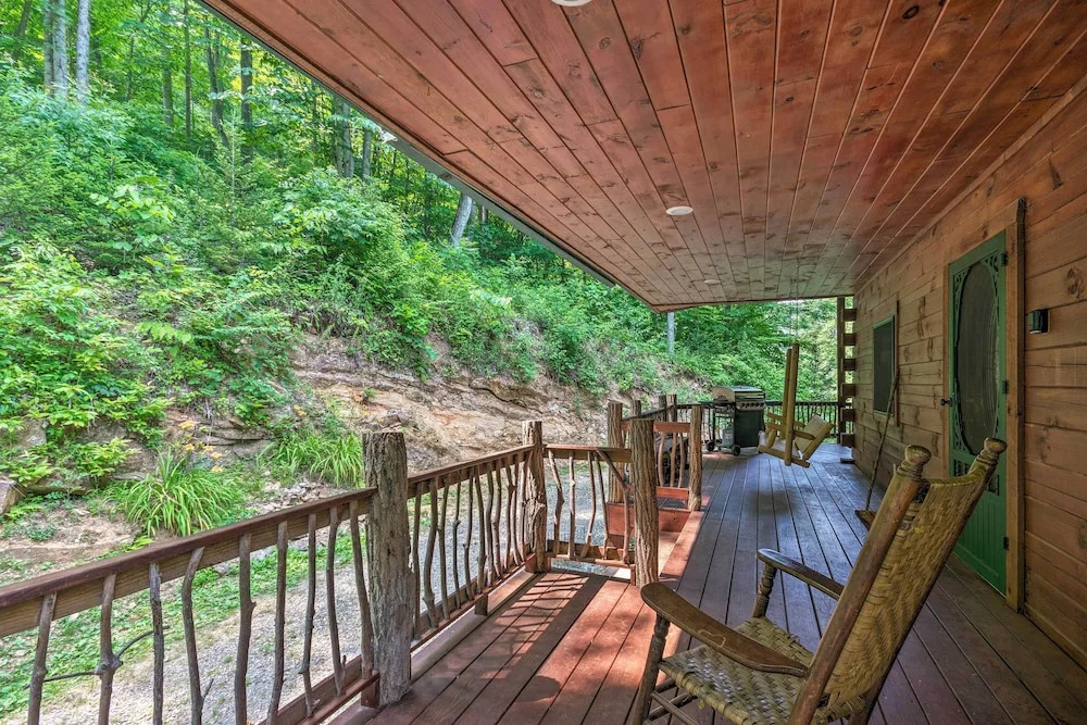 Bryson City Cabin w/ Wraparound Deck & Hot Tub