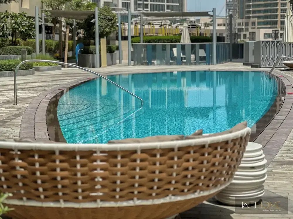 WelHome - Luxury Apartment Facing Burj Khalifa With Terrace