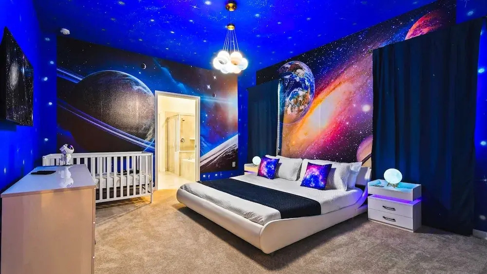 Mario Game Room Theater Loft w/ Pool Spa Disney